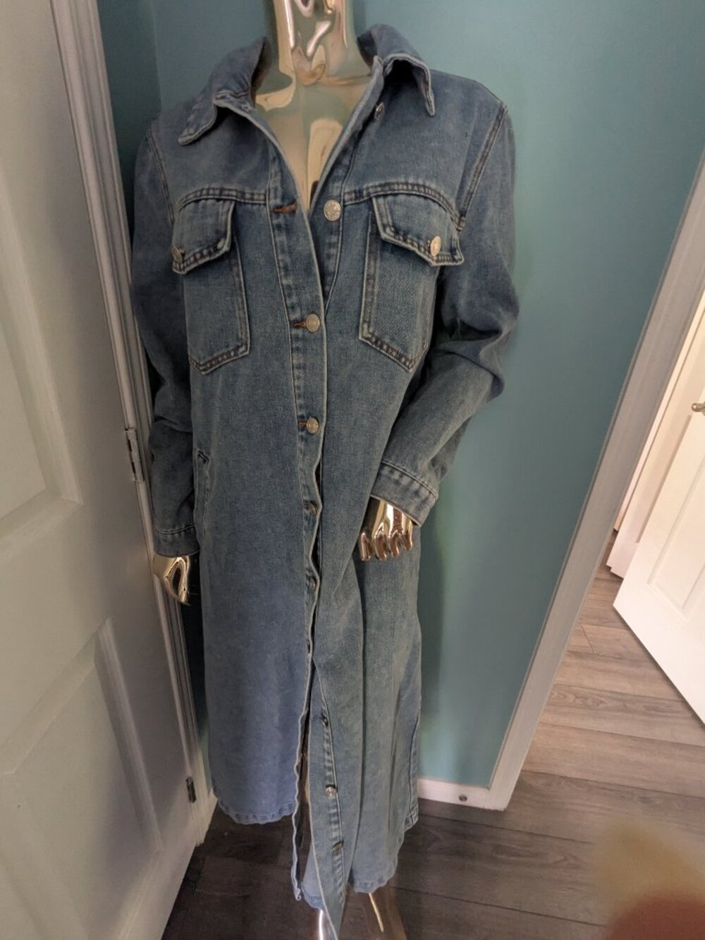 Maxi denim dress